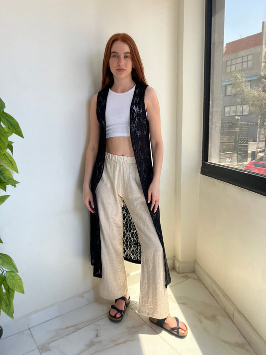 Breeze Knit Long Vest