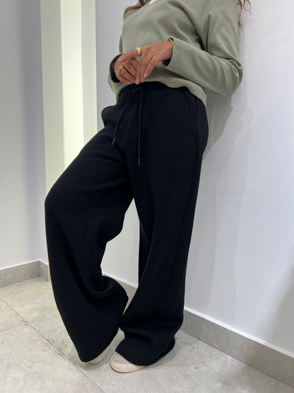 CozyCore Wide-Leg Sweatpants