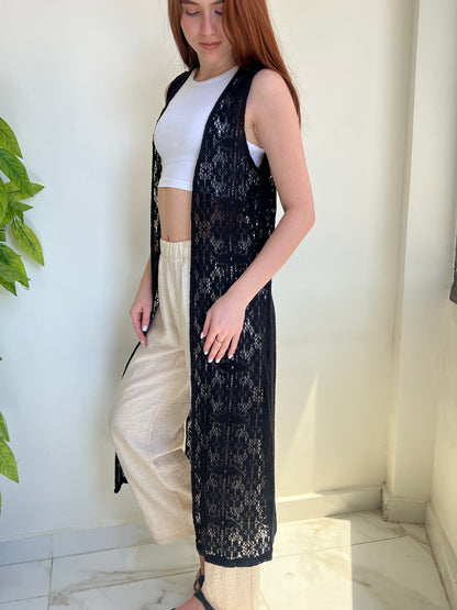 Breeze Knit Long Vest