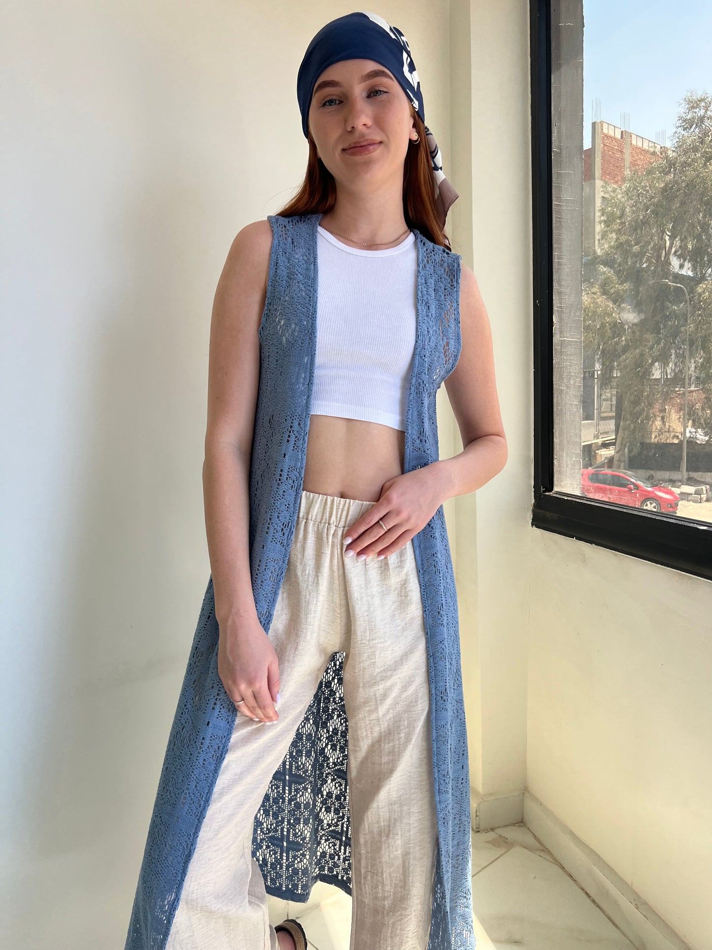 Breeze Knit Long Vest