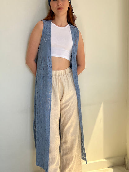 Breeze Knit Long Vest