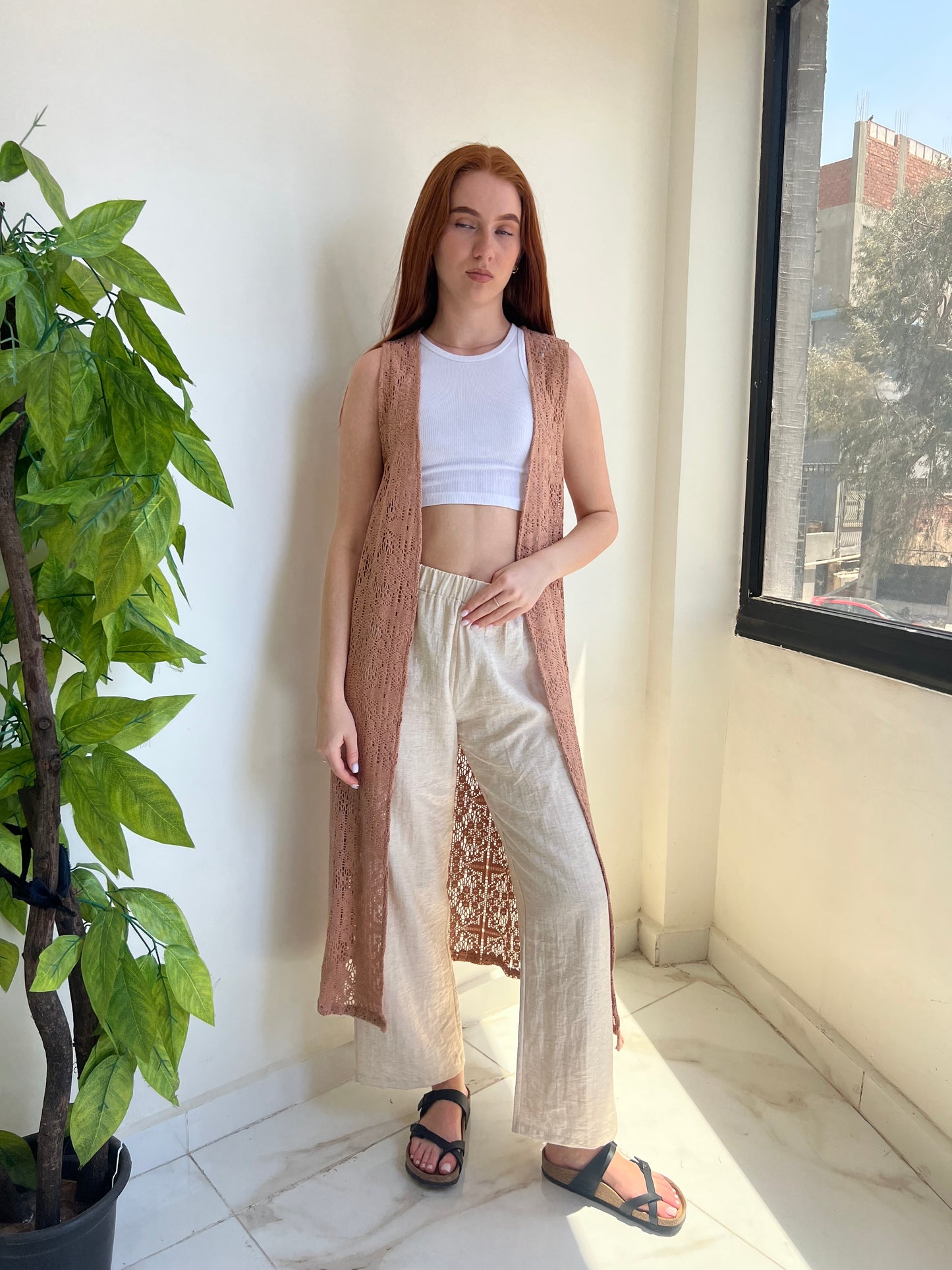 Breeze Knit Long Vest