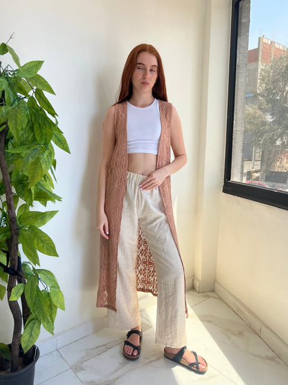 Breeze Knit Long Vest