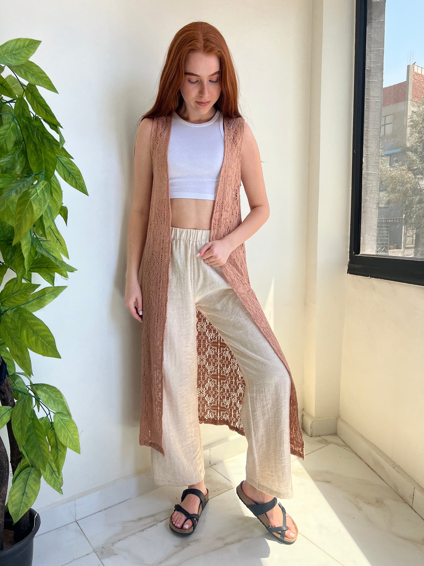 Breeze Knit Long Vest