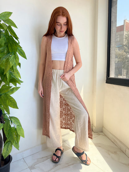 Breeze Knit Long Vest