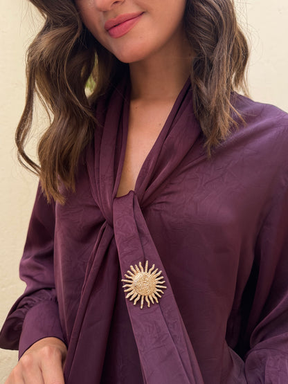 Sophia Tie-Neck Blouse