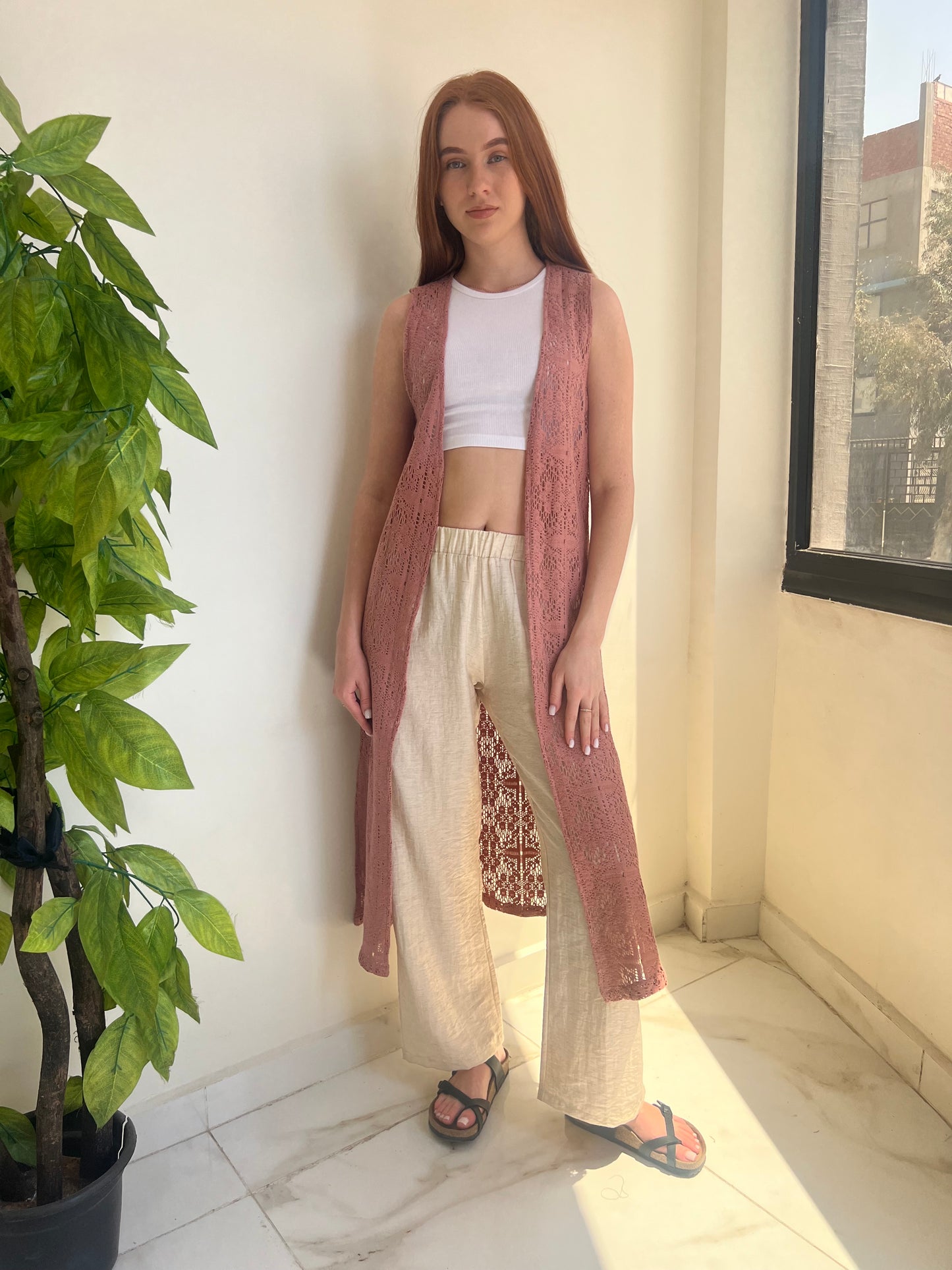 Breeze Knit Long Vest