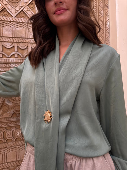 Sophia Tie-Neck Blouse