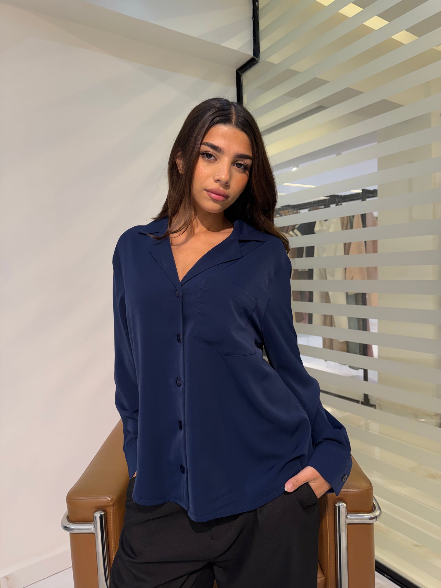 Classic Relaxed Button-Up Shirt