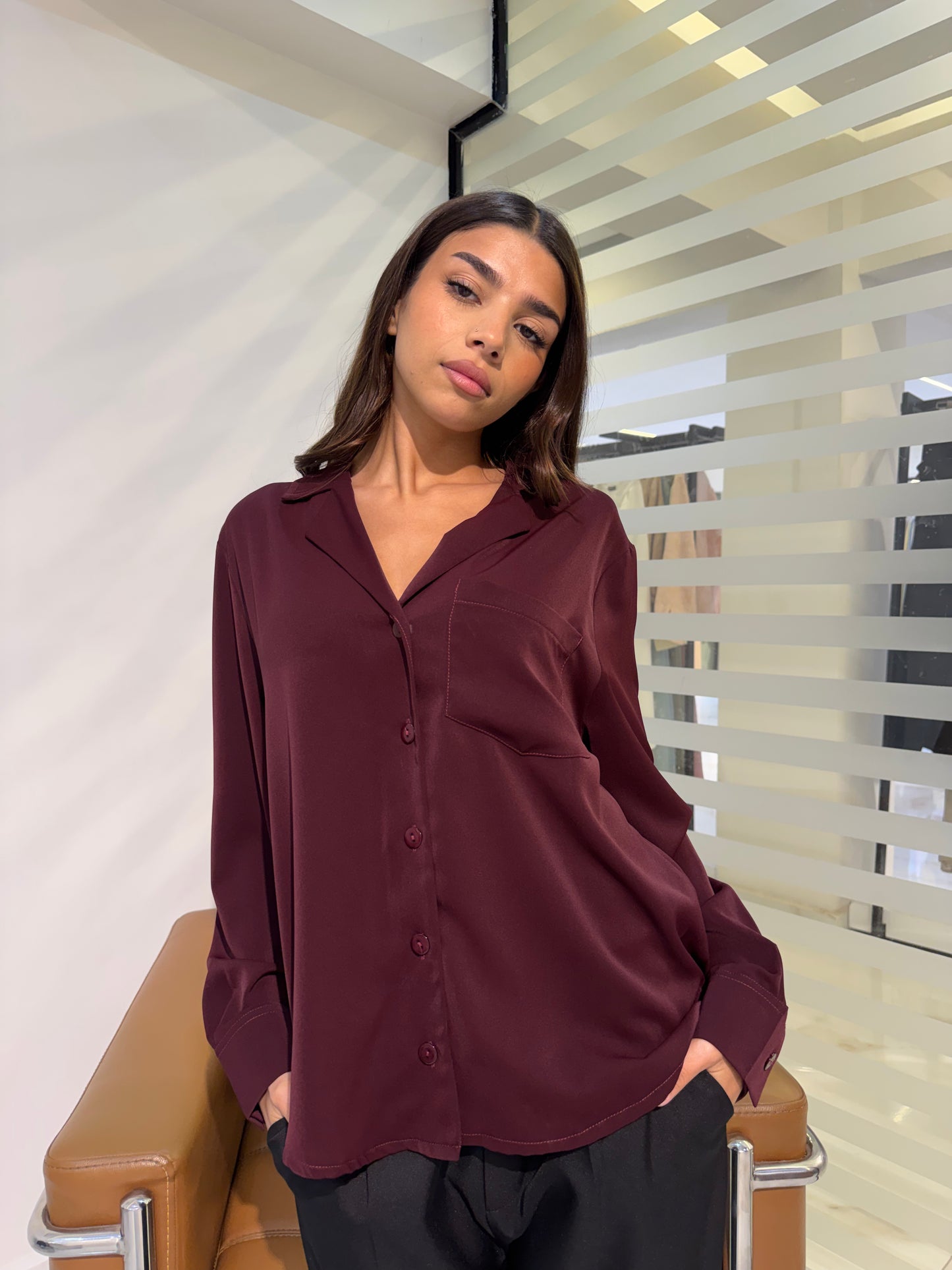 Classic Relaxed Button-Up Shirt