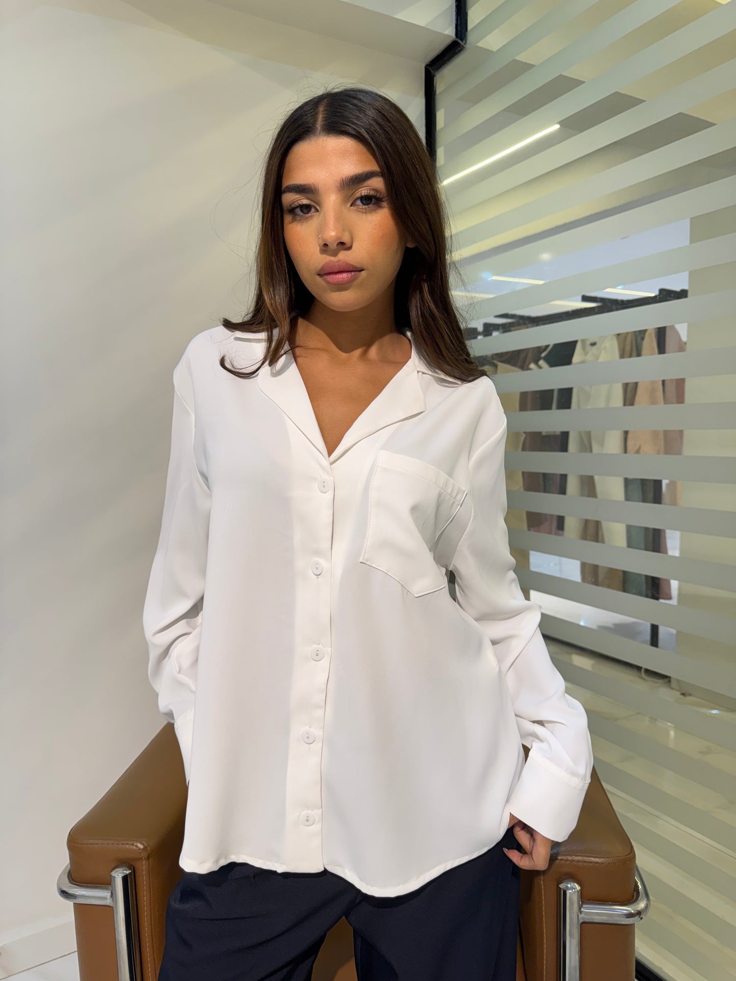 Classic Relaxed Button-Up Shirt