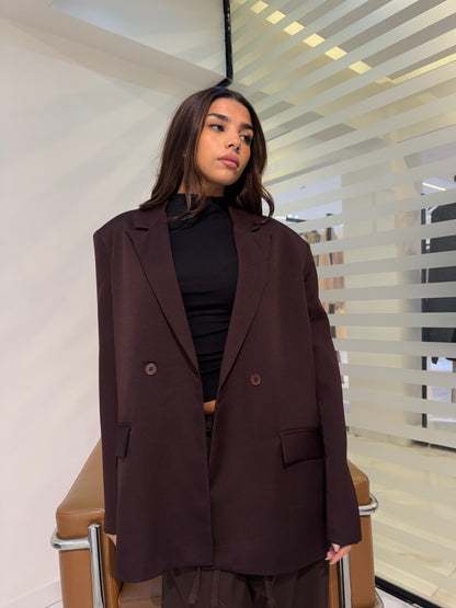 Oversized Double-Breasted Blazer