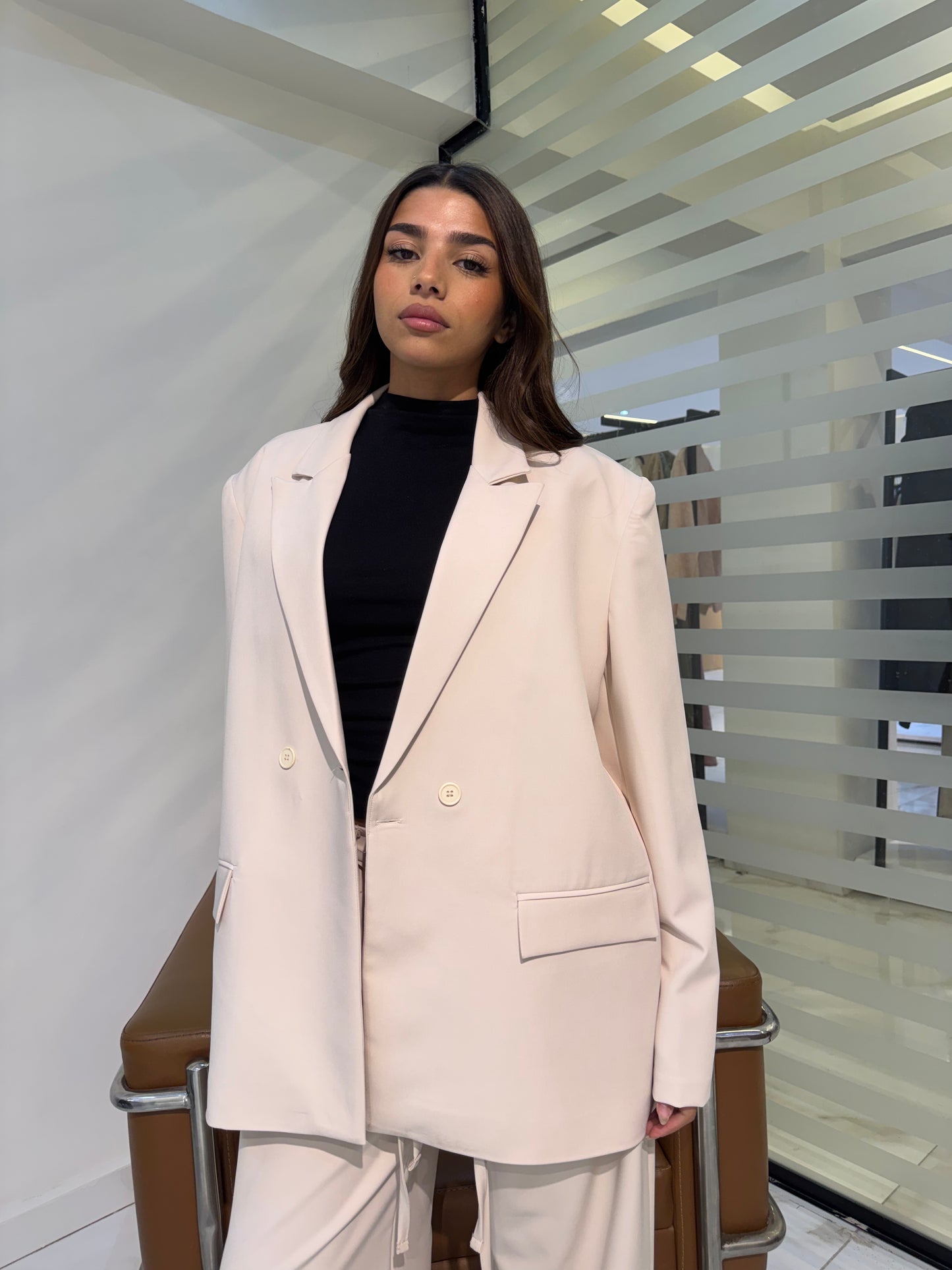 Oversized Double-Breasted Blazer