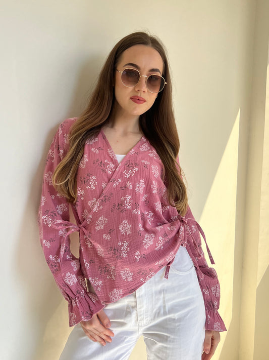 Serene Flow Tie-Front Top