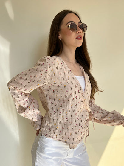 Serene Flow Tie-Front Top