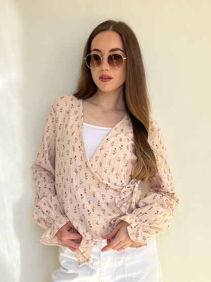 Serene Flow Tie-Front Top