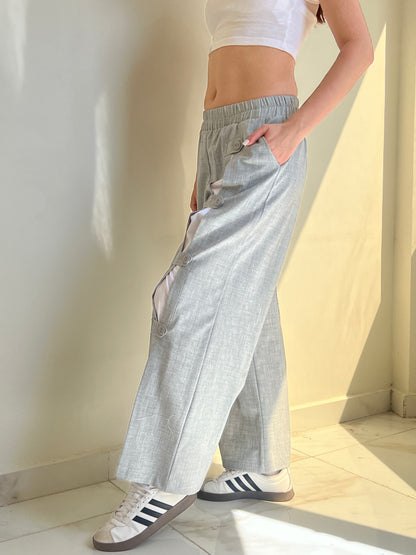 Snap & Go Wide-Leg Pants