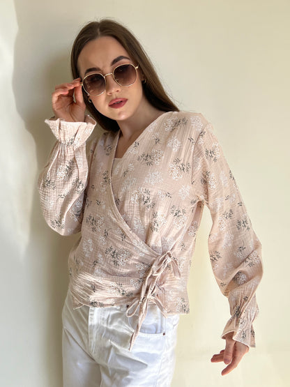 Serene Flow Tie-Front Top