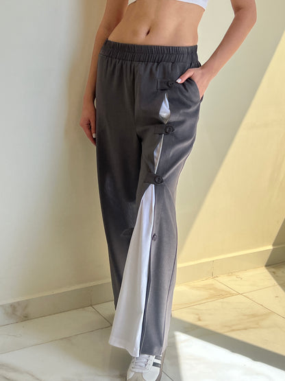 Snap & Go Wide-Leg Pants