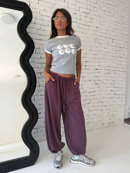 Lucky Six Graphic Ringer Tee