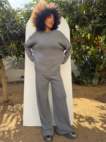 Knitted Comfort Ribbed Set