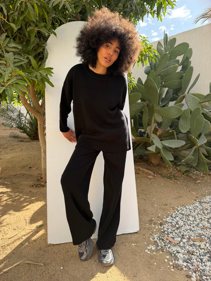 Knitted Comfort Ribbed Set