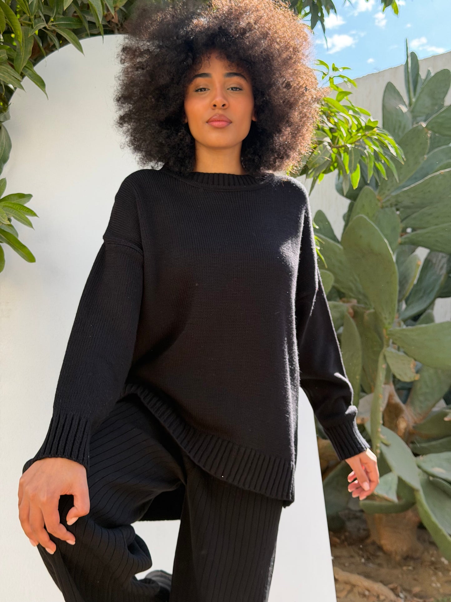 Knitted Comfort Ribbed Set