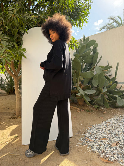 Knitted Comfort Ribbed Set