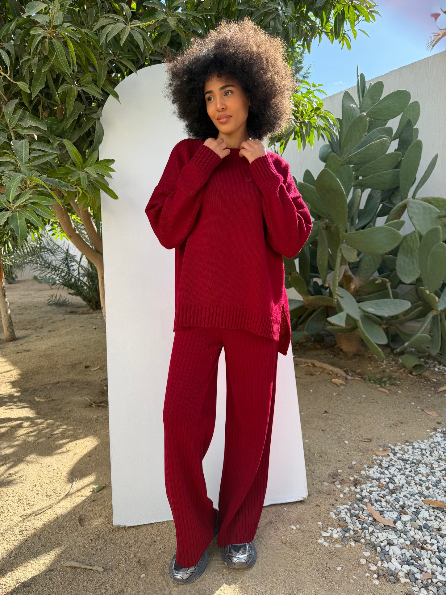 Knitted Comfort Ribbed Set