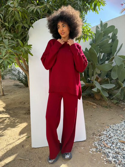 Knitted Comfort Ribbed Set