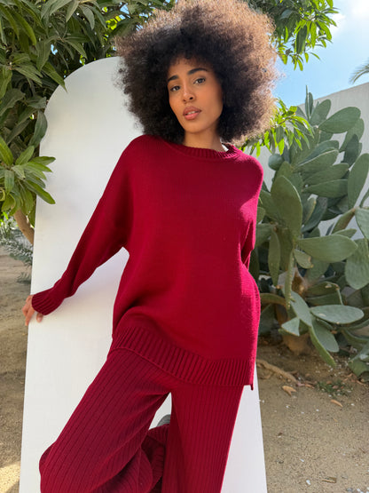 Knitted Comfort Ribbed Set