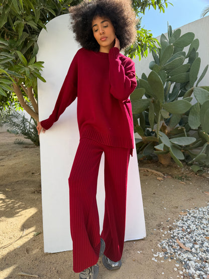 Knitted Comfort Ribbed Set