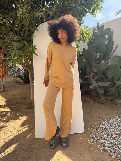 Knitted Comfort Ribbed Set