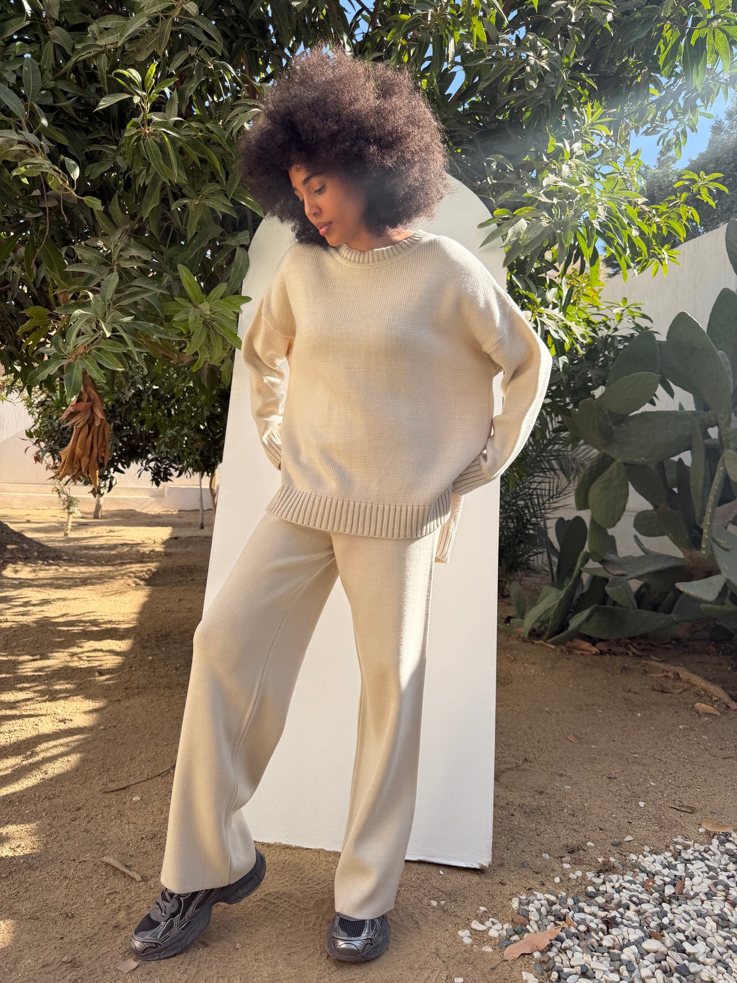 Knitted Comfort Ribbed Set