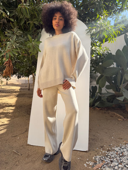 Knitted Comfort Ribbed Set