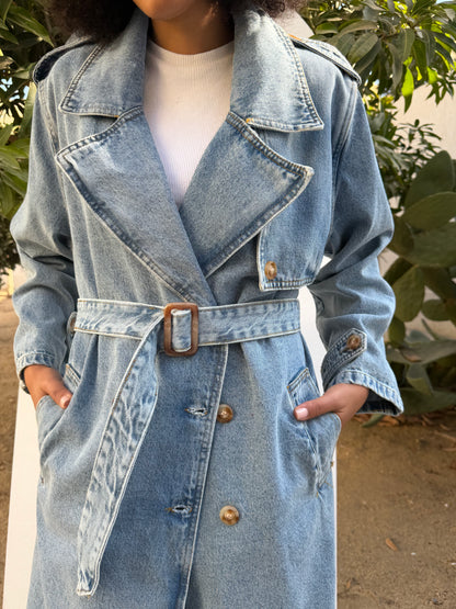 Denim Trench Coat