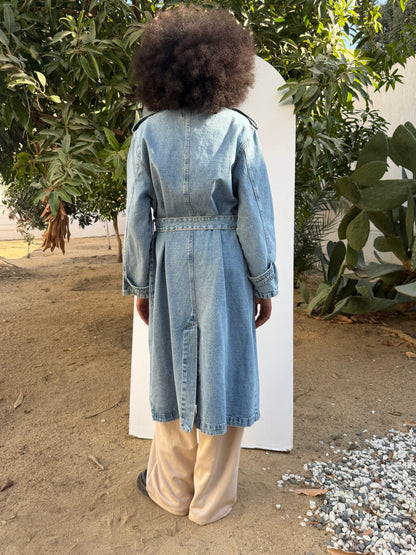 Denim Trench Coat