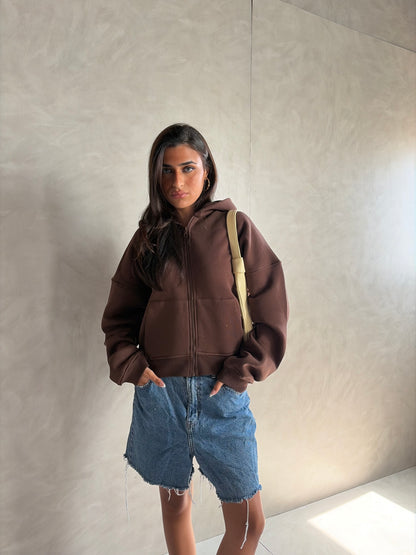 Oversized Zip-Up Hoodie