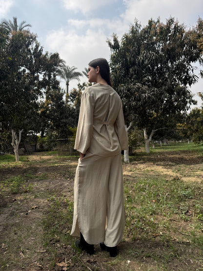 Tie-Waist Layered Set