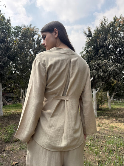 Tie-Waist Layered Set