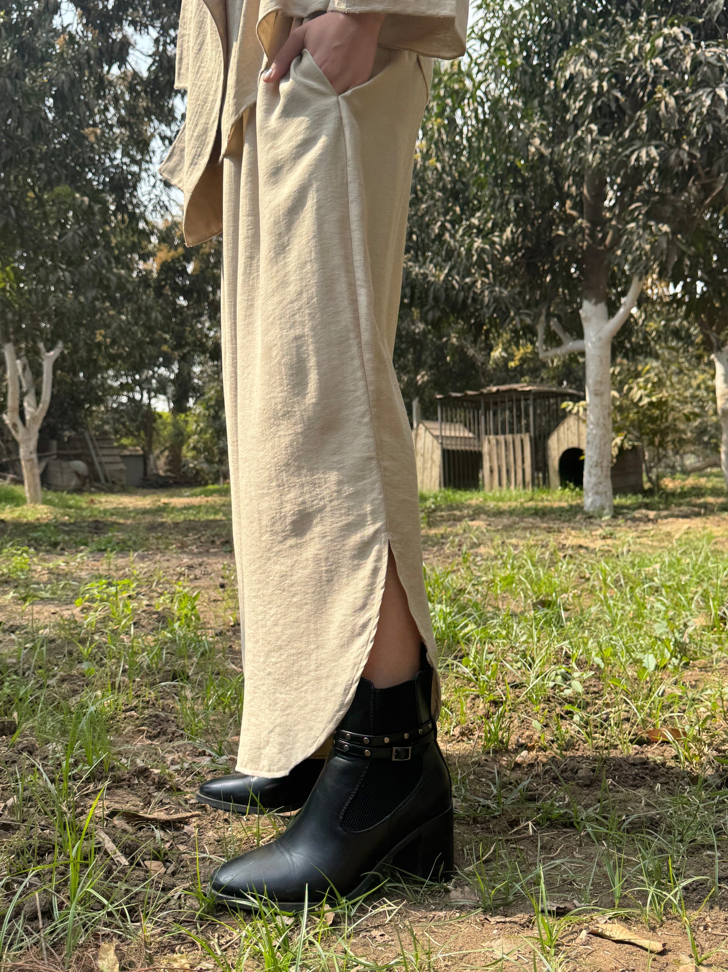 Tie-Waist Layered Set