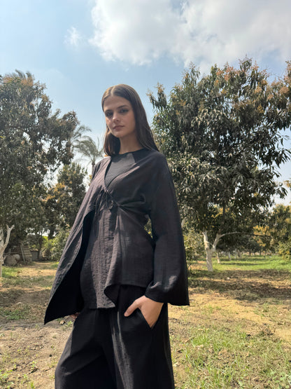 Tie-Waist Layered Set