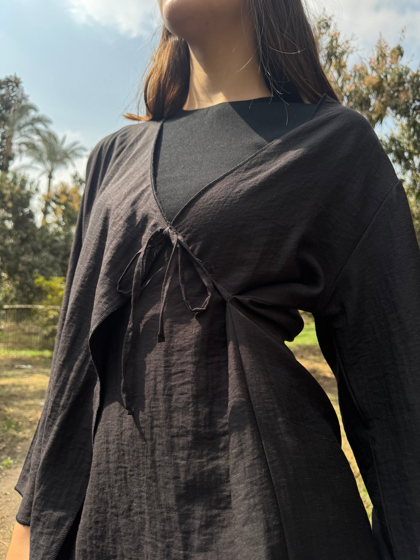 Tie-Waist Layered Set