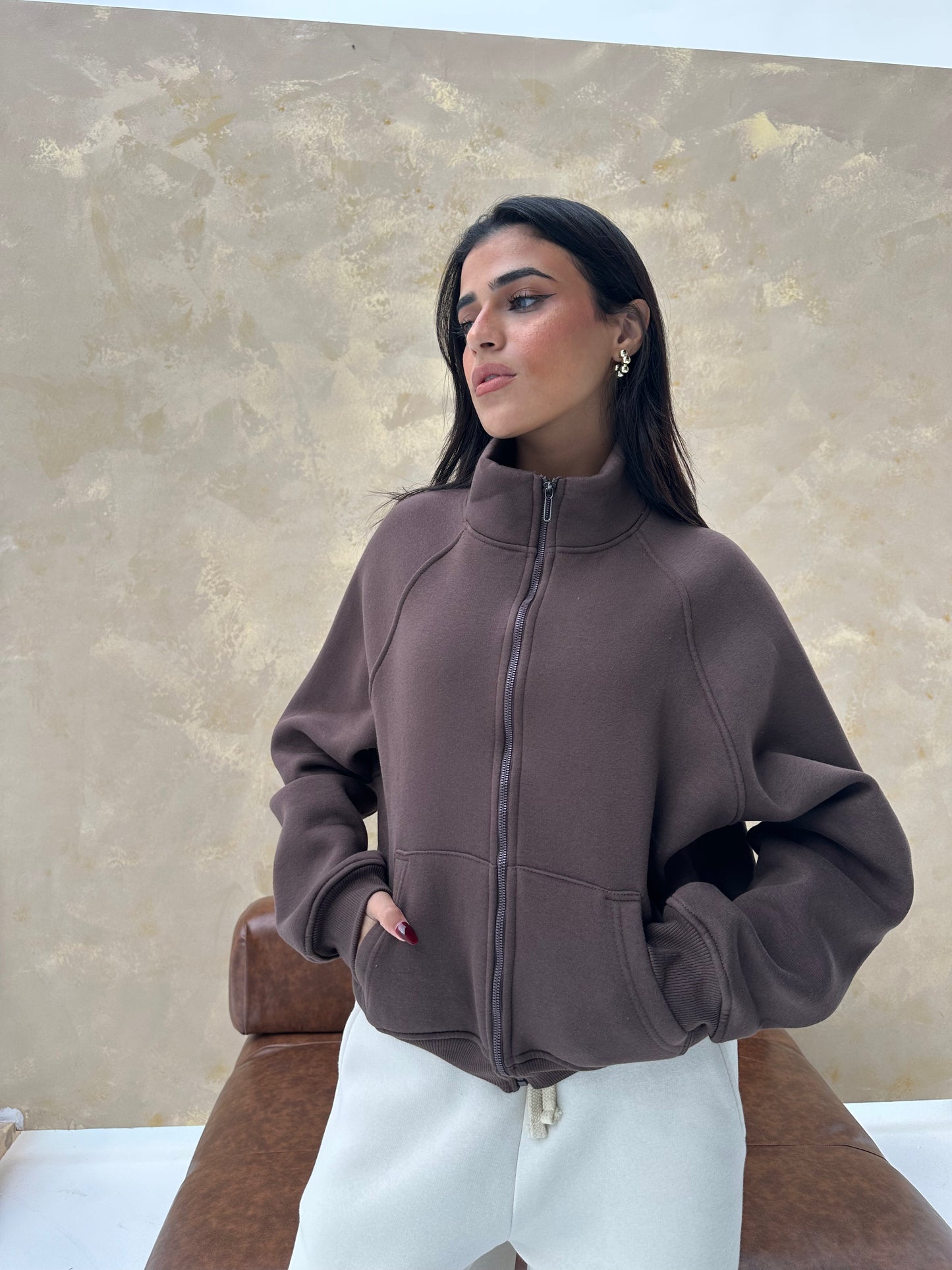 Cozy Zip Sweat Jacket