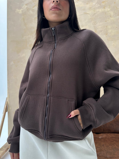 Cozy Zip Sweat Jacket