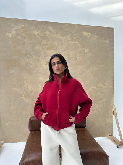Cozy Zip Sweat Jacket