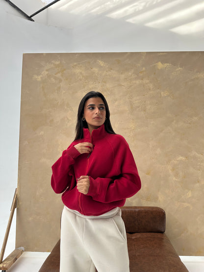 Cozy Zip Sweat Jacket