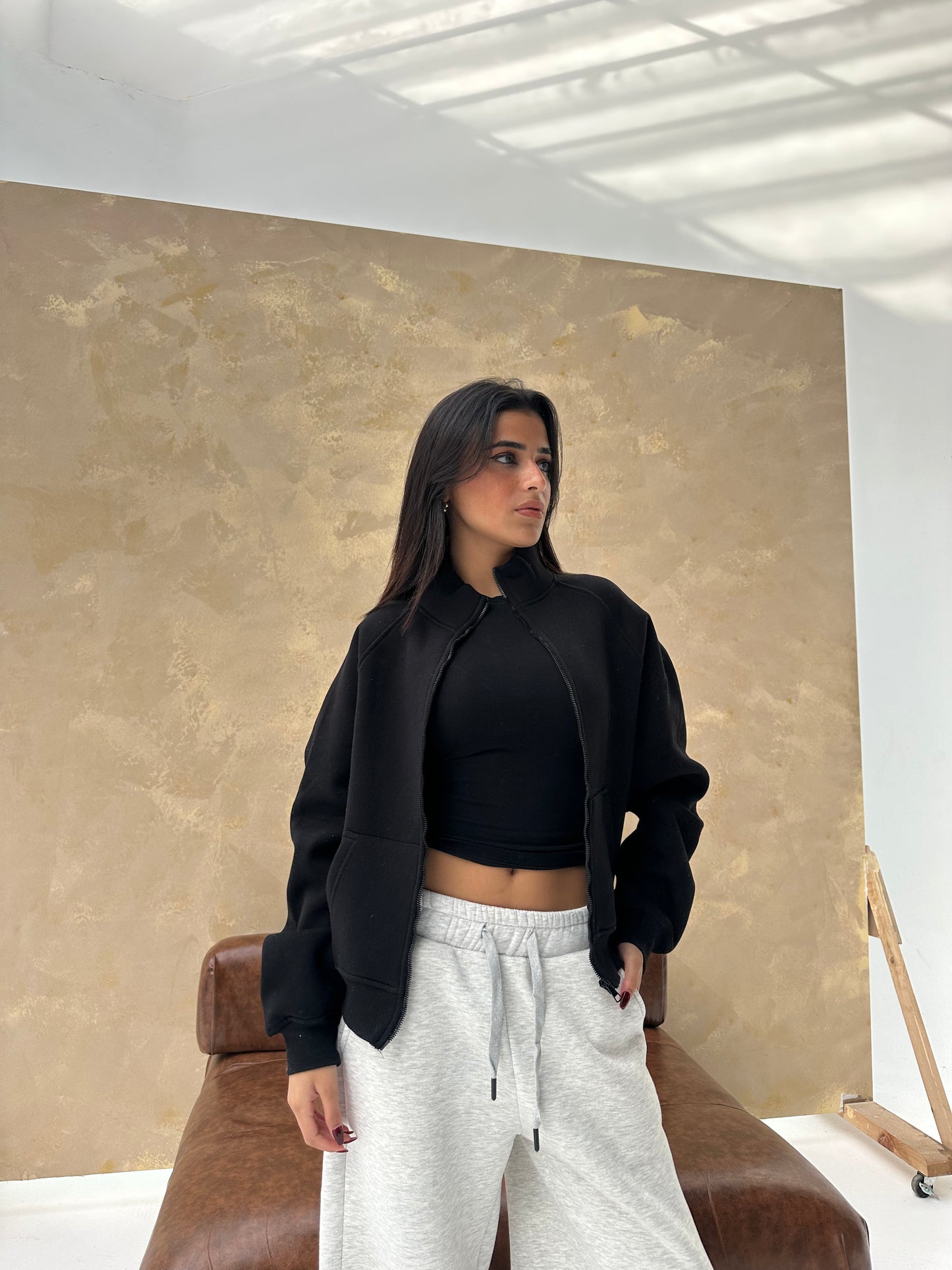 Cozy Zip Sweat Jacket