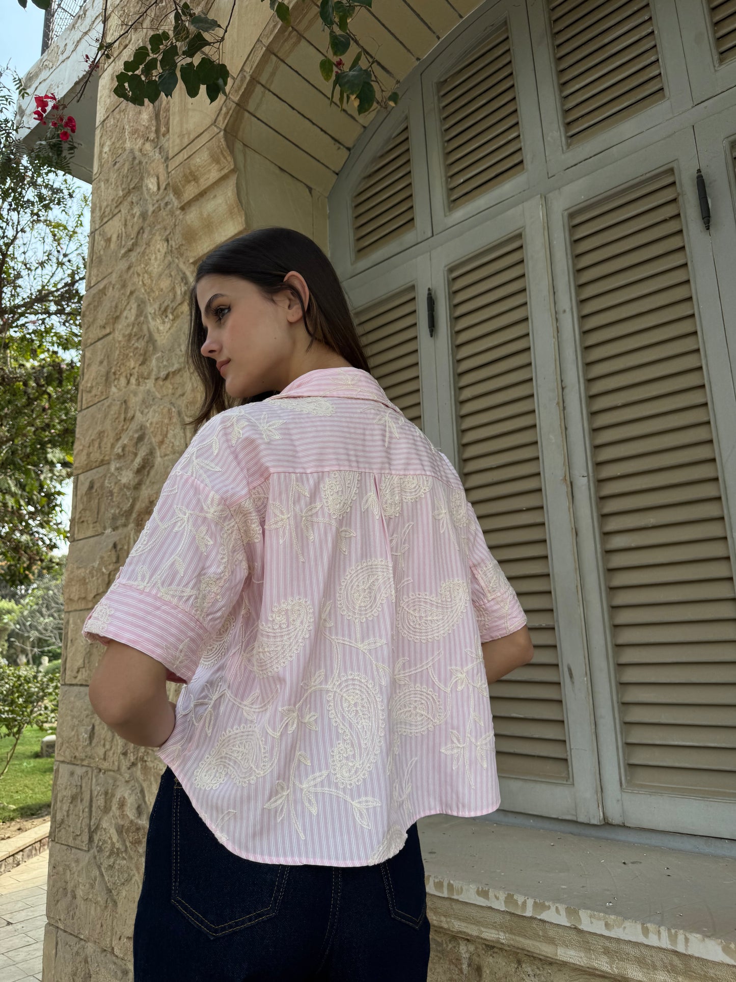 Paisley Striped Shirt