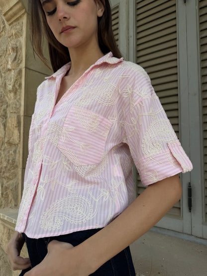 Paisley Striped Shirt